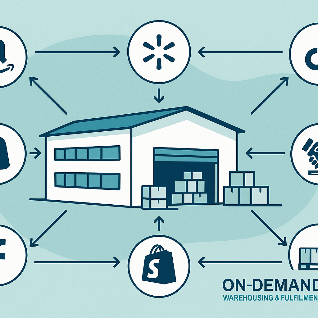 Omnichannel warehouse fulfillment Jacksonville Amazon Walmart Shopify B2B DTC